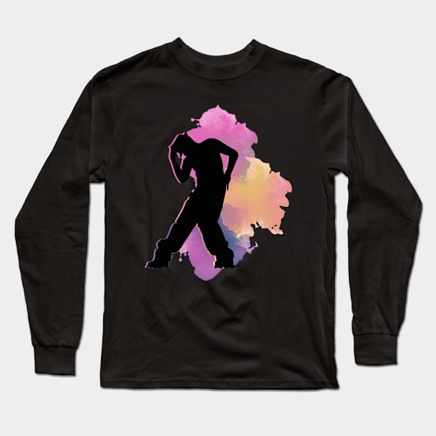 Dancing man Long Sleeve T-Shirt by KateQR